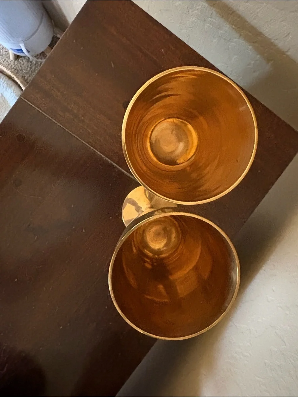 Brass Wine Goblets - Set of 2
